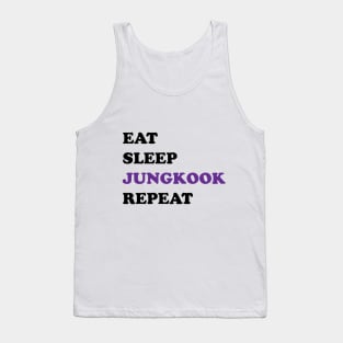 Eat sleep Jungkook repeat typography Tank Top